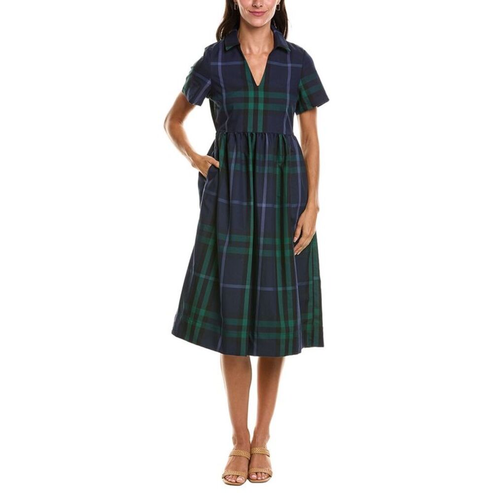Duffield Lane Womens  Briggs Midi Dress, Blue